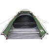 vidaXL Tenda da Campeggio a Cupola per 4 Persone Verde Impermeabile