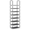vidaXL Scarpiera 8 Ripiani Nera 44x28x145 cm in Tessuto Non Tessuto