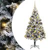 vidaXL Albero di Natale artificiale con 300 LED Bianco 180 cm