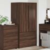 vidaXL Mobile da Bagno con cassetto Rovere Marrone 79,5 x 49 x 156 cm