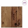 vidaXL Pannelli decorativi 12 pcs Legno vecchio 30 x 30 x 0.3 cm
