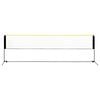 vidaXL Rete da Badminton Regolabile 500x103x94-158 cm in Metallo