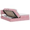 vidaXL Letto con Contenitore con testiera 2 pz Rosa