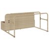 vidaXL Galleggiante a Bordo Piscina Beige 110x100x57 cm in Polyrattan