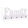 vidaXL Appendiabiti a Muro FAMILY 74x29,5 cm