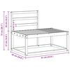 vidaXL Set di divani da esterno 2 pcs Naturale 182,5 x 63 x 73 cm