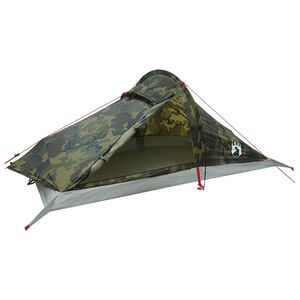 vidaXL Tenda da backpacking 4 persona Mimetico
