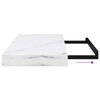 vidaXL Scaffale da parete 2 pcs Marmo Bianco 50 x 23,5 x 4 cm