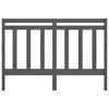 vidaXL Testiera per Letto Grigia 146x4x100 cm Legno Massello di Pino