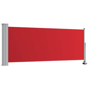 vidaXL Tenda Laterale Retrattile per Patio 100x300 cm Rossa