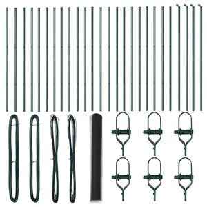 vidaXL Palo della recinzione Grigio