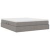 vidaXL Letto con contenitore e materasso Talpa 180 x 200 cm Poliestere