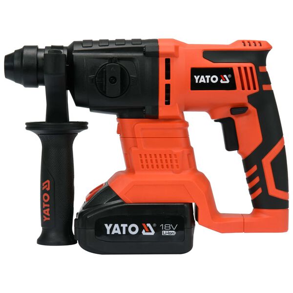 YATO Martello a Percussione SDS Plus con Batteria Li-Ion 3,0Ah 18V