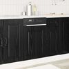 vidaXL Mobile da cucina Kalmar Rovere Nero 45 x 1,5 x 67 cm