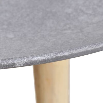 vidaXL Set Tavolini da Salotto 2 pz 55 cm e 44 cm Grigio Cemento