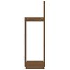 vidaXL Portalegna Marrone Ambra 33,5x30x110 cm Legno Massello di Pino
