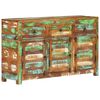 vidaXL Credenza 110x30x65 in Legno Massello di Recupero