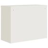 vidaXL Armadio Classificatore Bianco 90x40x110 cm in Acciaio