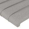 vidaXL Giroletto senza Materasso Grigio Chiaro 140x190 cm Tessuto