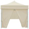 vidaXL Tenda Pieghevole Pop-Up con 8 Pareti Laterali 870x291x315 cm Crema