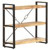 vidaXL Libreria a 3 Ripiani 90x30x80 cm in Legno Massello di Mango