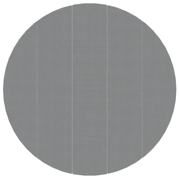 vidaXL Telo Sotto Piscina Grigio Chiaro Ø550 cm Geotessile Poliestere