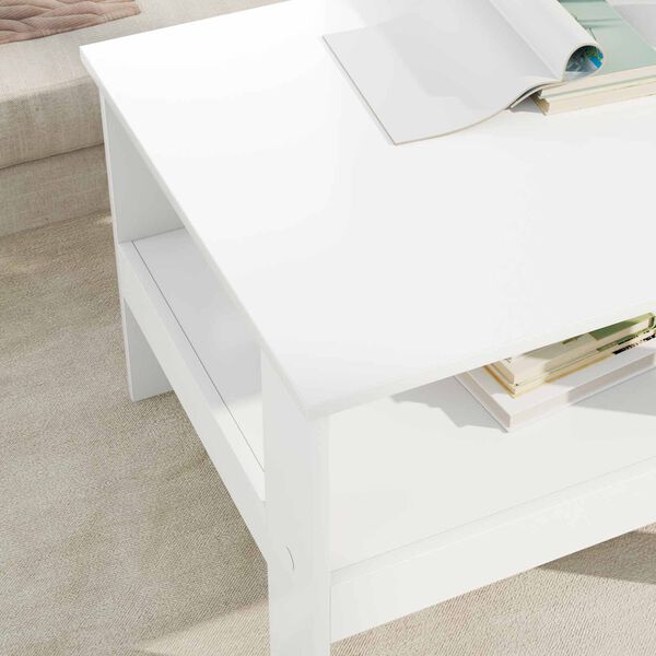 vidaXL Tavolino da salotto Bianco 57 x 55 x 45 cm Legno multistrato