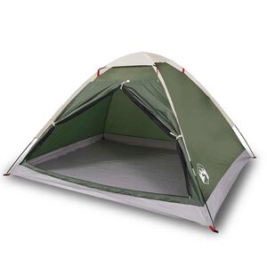 vidaXL Tenda da Campeggio a Cupola per 2 Persone Verde Impermeabile
