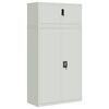vidaXL Armadio Classificatore Grigio Chiaro 90x40x180 cm in Acciaio