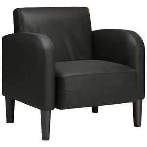 vidaXL Divano Sedia con Braccioli Nero 54 cm in Similpelle