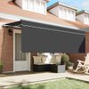 vidaXL Tenda Retrattile Antracite 350 x 200 cm Poliestere e Alluminio