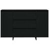 vidaXL Credenza Rovere Nero 120 x 41 x 75 cm Legno multistrato