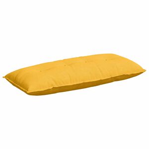 vidaXL Cuscino per Schiena Giallo Chiaro 120 x 50 cm Tessuto in Cords