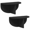 vidaXL Scaffale da parete 2 pz Nero 38 x 19 x 19 cm
