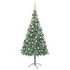 vidaXL Albero di Natale artificiale Verde 210 cm PVC e Acciaio