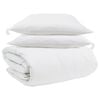 vidaXL Set di Piumoni con cuscino 3 pz Bianco Piuma d'anatra
