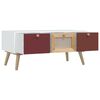 vidaXL Tavolino da Salotto con Cassetti 80x40x35,5cm Legno Multistrato