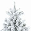 vidaXL Albero di Natale Artificiale con Rami Pieghevoli Bianco 180 cm