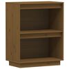 vidaXL Mobile Consolle Ambrato 60x34x75 cm in Legno Massello di Pino