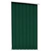 vidaXL Capannone da Giardino in Acciaio Zincato 163x83x154 cm Verde
