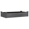 vidaXL Fioriera Giardino con Fodera Grigia 120x60x25cm Massello Abete