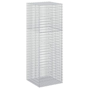 vidaXL Gabione con Filo da 5 mm e Rete da 5x2,5 cm 50x50x150 cm