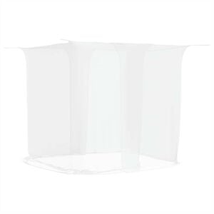 vidaXL Rete per zanzare per letto Rettangolare 156 mesh Poliestere