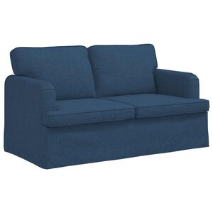 vidaXL Divano Blu 144 x 80 x 85 cm Tessuto