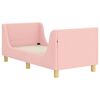 vidaXL Struttura letto per bambini con testata Rosa 70 x 140 cm Boucl&eacute;