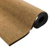 vidaXL Tappetino Altro Crema e Nero 120 x 350 cm Poliammide e PVC