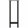 vidaXL Gambe per Tavolo Consolle Nere 2 pz 28x(72-73) cm Acciaio