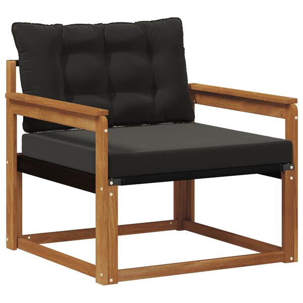 vidaXL Set di divani da esterno Legno di Acacia Massello e Textilene