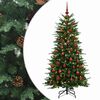 vidaXL Albero di Natale Artificiale con Rami Pieghevoli 150 cm 150 LED