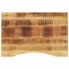 vidaXL Piano Scrivania con Curva 90x50x2,5 cm Massello Grezzo di Mango